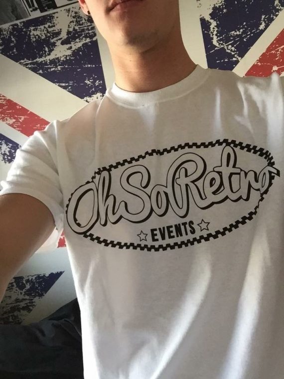 Kids White Oval Logo Tshirt - Image 5