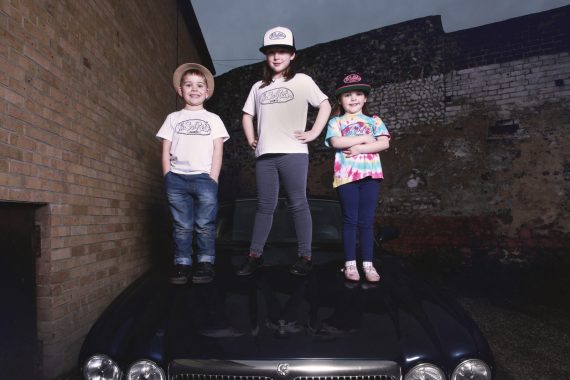 Kids White Oval Logo Tshirt - Image 3
