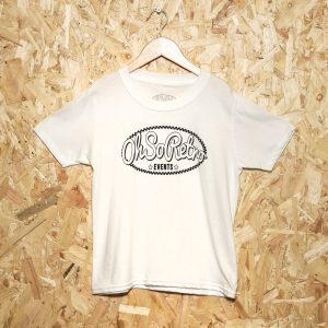 Kids White Oval Logo Tshirt