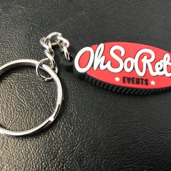 #OhSoRetro Oval Logo Keyring - Image 3