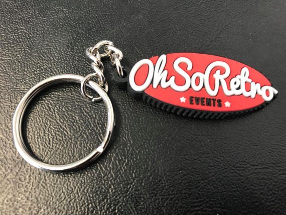 #OhSoRetro Oval Logo Keyring - Image 3