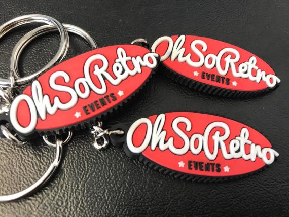 #OhSoRetro Oval Logo Keyring - Image 5