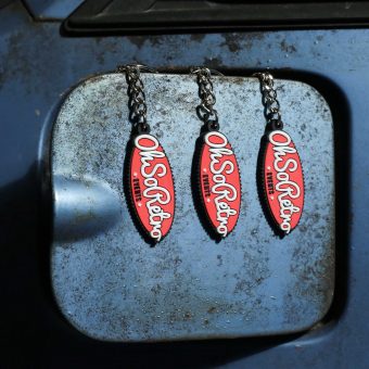 #OhSoRetro Oval Logo Keyring