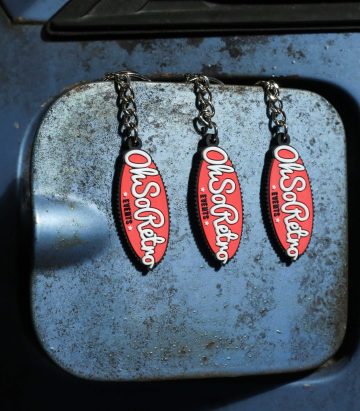 #OhSoRetro Oval Logo Keyring