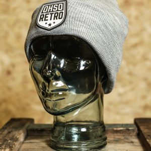 OhSoRetro Crest Leather Patch Beanies (Various Colours)
