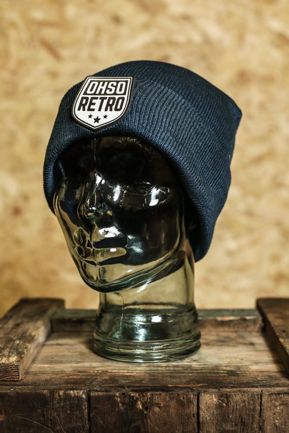 OhSoRetro Crest Leather Patch Beanies (Various Colours) - Image 3