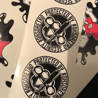#OhSoRetro Security Round Vinyl 65mm - Image 2