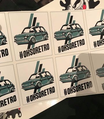 Stanced Fiat 126 Vinyl 80mm