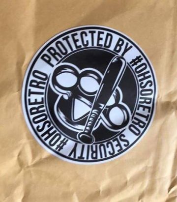 #OhSoRetro Security Round Vinyl 65mm