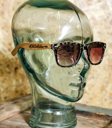 #OhSoRetro Tortoise Shell Bamboo Armed Sunglasses