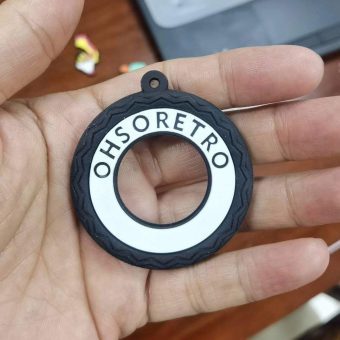 White Wall Tyre Keyring - Image 4