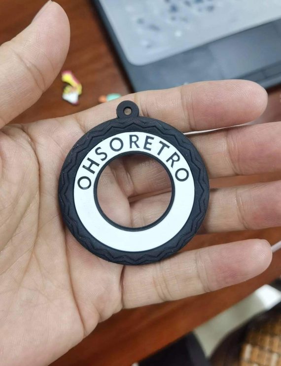 White Wall Tyre Keyring - Image 4