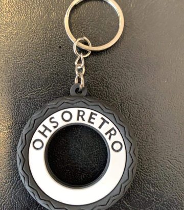 White Wall Tyre Keyring