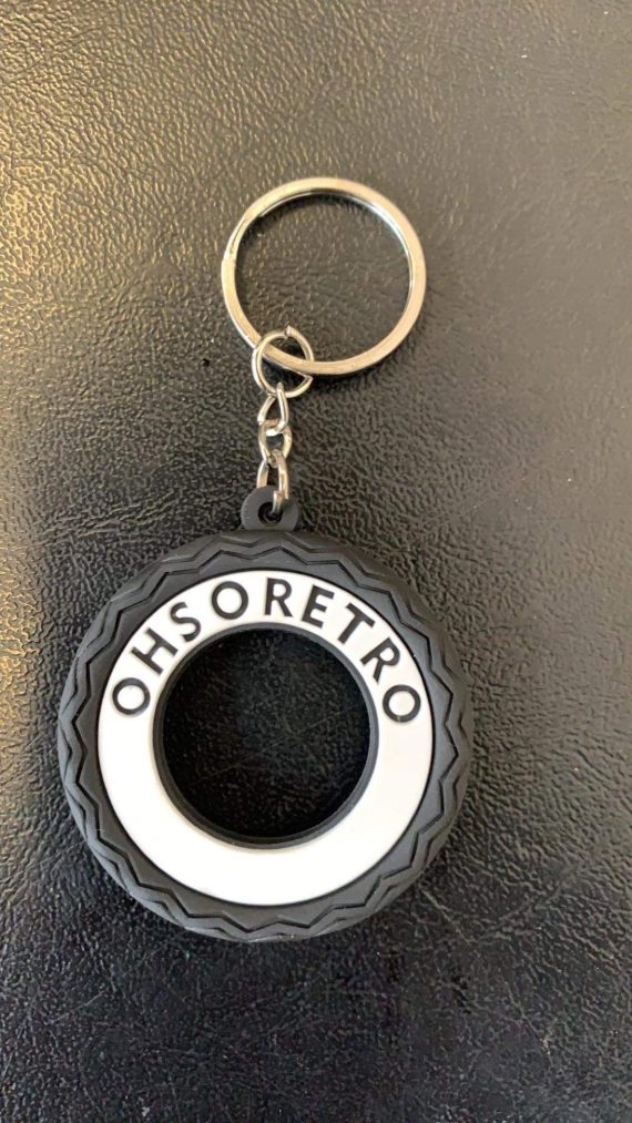 White Wall Tyre Keyring