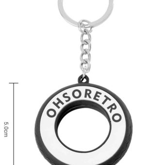 White Wall Tyre Keyring - Image 2