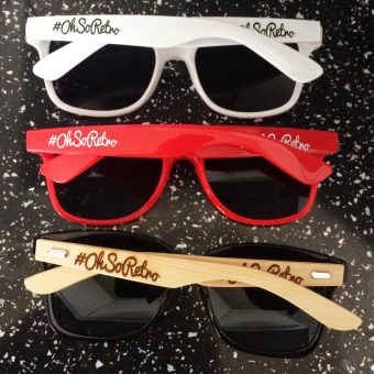 #OhSoRetro White Plastic Sunglasses - Image 8