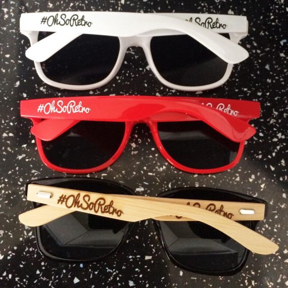 #OhSoRetro White Plastic Sunglasses - Image 8