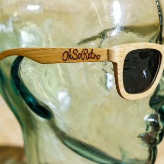 #OhSoRetro Full Bamboo Sunglasses - Image 2