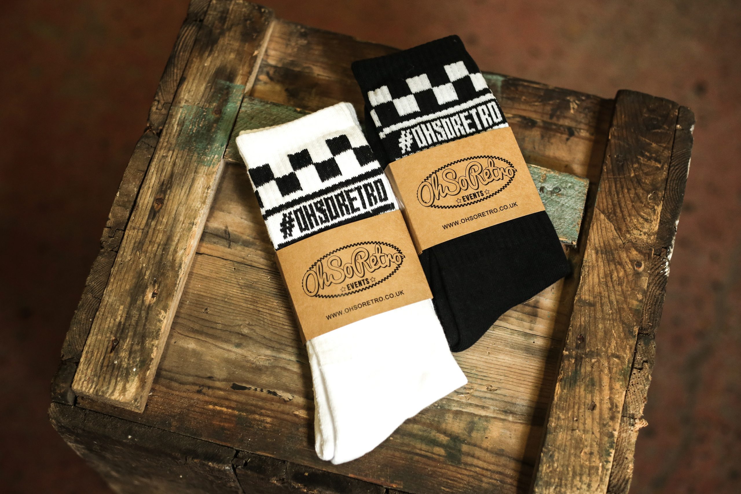 #OhSoRetro Tube Socks (Black or White) - OhSoRetro Events