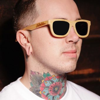 #OhSoRetro Full Bamboo Sunglasses - Image 4