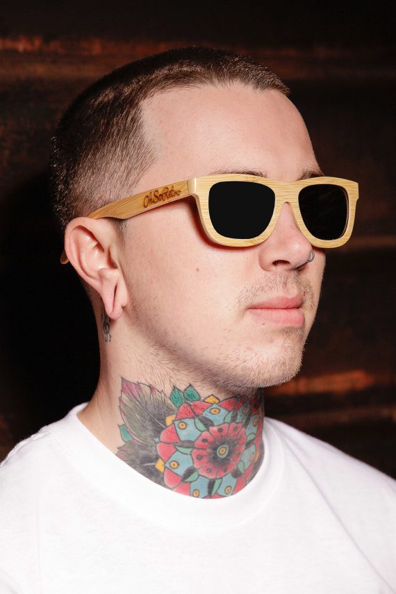 #OhSoRetro Full Bamboo Sunglasses - Image 4