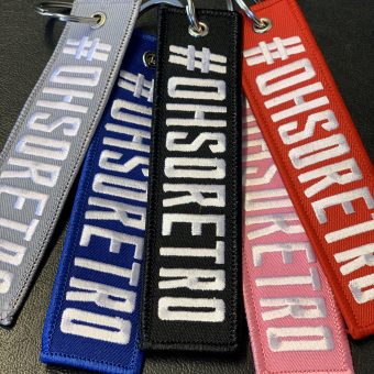 Flight Tag Keyrings (5 Colours Available)