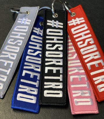 Flight Tag Keyrings (5 Colours Available)