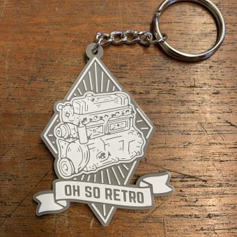 A Series #OhSoRetro Keyring