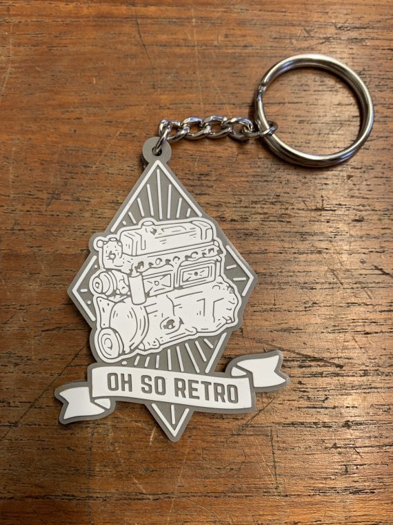 A Series #OhSoRetro Keyring