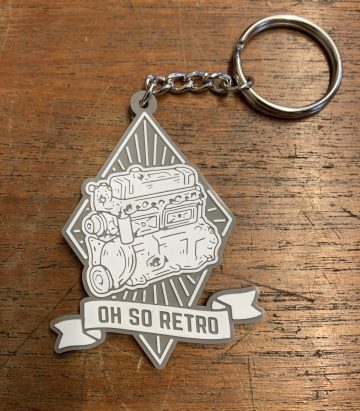 A Series #OhSoRetro Keyring