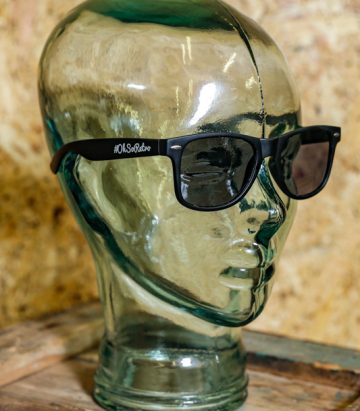 #OhSoRetro Matt Black Plastic Sunglasses