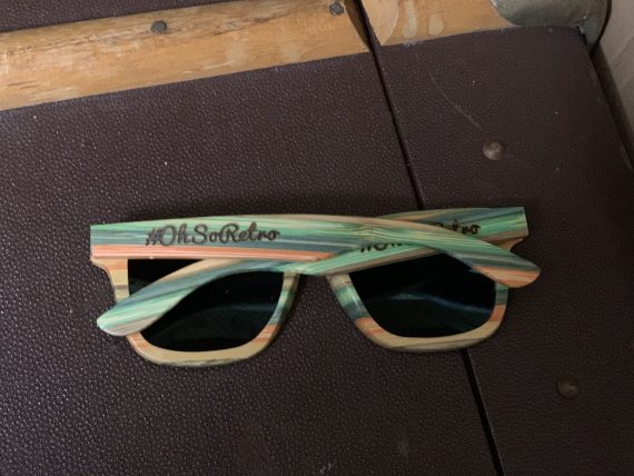 #OhSoRetro Coloured Skatewood Polarised Lensed Sunglasses - Image 4