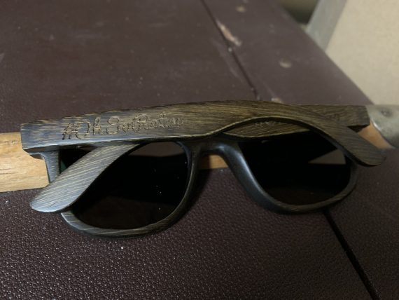 #OhSoRetro Darkwood Polarised Sunglasses (Orange or Grey Lense) - Image 4