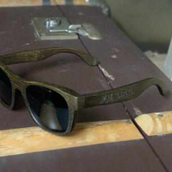 #OhSoRetro Darkwood Polarised Sunglasses (Orange or Grey Lense) - Image 3