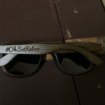 #OhSoRetro Darkwood Polarised Sunglasses (Orange or Grey Lense) - Image 5