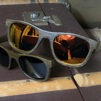 #OhSoRetro Darkwood Polarised Sunglasses (Orange or Grey Lense)