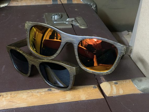 #OhSoRetro Darkwood Polarised Sunglasses (Orange or Grey Lense)