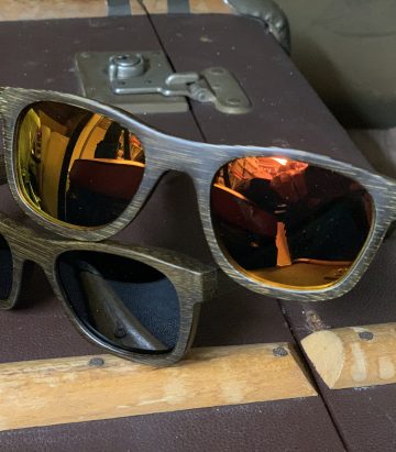 #OhSoRetro Darkwood Polarised Sunglasses (Orange or Grey Lense)