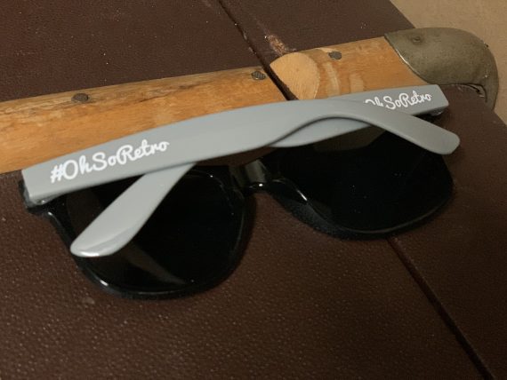 #OhSoRetro Grey and Black Two Tone Plastic Sunglasses - Image 3