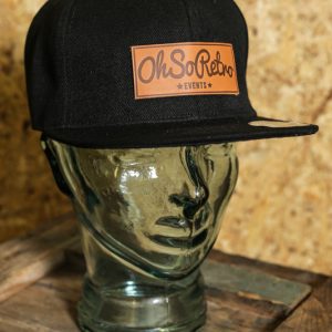 Brown Leather Rectangle Patch Snapback (Black/Grey/Khaki) - Image 5