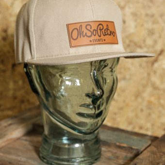 Brown Leather Rectangle Patch Snapback (Black/Grey/Khaki) - Image 7