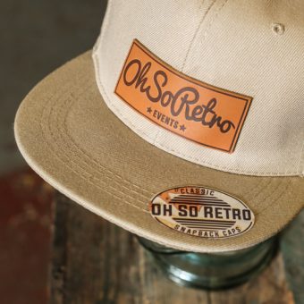 Brown Leather Rectangle Patch Snapback (Black/Grey/Khaki) - Image 6