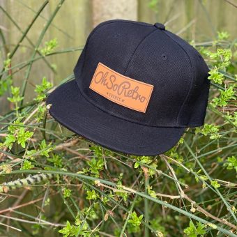 Brown Leather Rectangle Patch Snapback (Black/Grey/Khaki) - Image 9