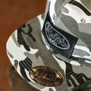 Camo Rectangle Patch Snapback (Green or Grey)