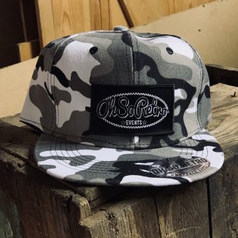 Camo Rectangle Patch Snapback (Green or Grey) - Image 4