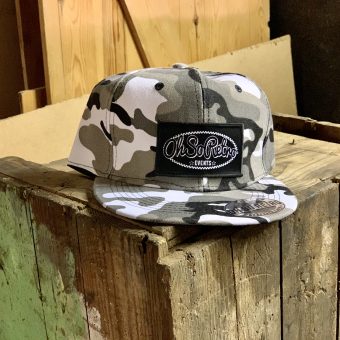 Camo Rectangle Patch Snapback (Green or Grey) - Image 6