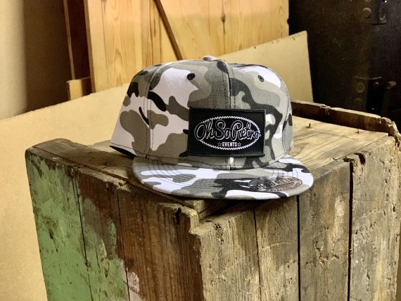 Camo Rectangle Patch Snapback (Green or Grey) - Image 6