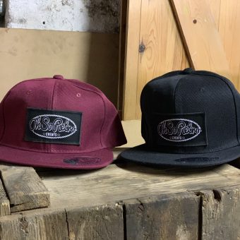 Rectangle Patch Snapbacks (Black or Burgundy)