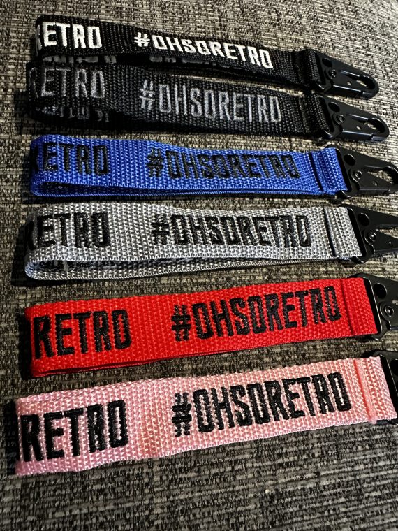 #OhSoRetro Embroidered Shorty Lanyards