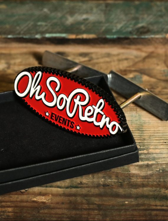 Oval Logo Enamel Grill Badge